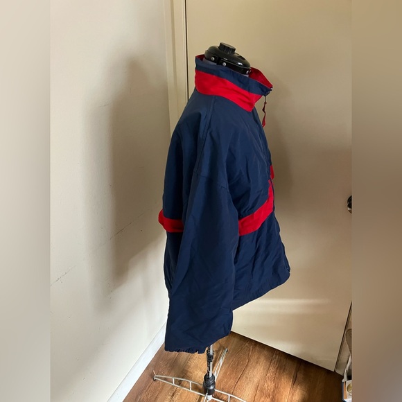 Vtg Blue & Red Hartwell Sports X Acosta Reversible Windbreaker Jacket Sz L - Picture 5 of 10